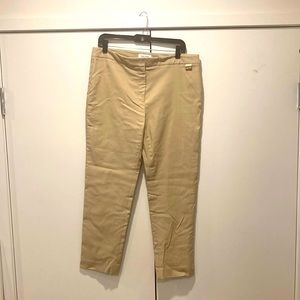New Calvin Klein, beige slacks, Size 12Petite